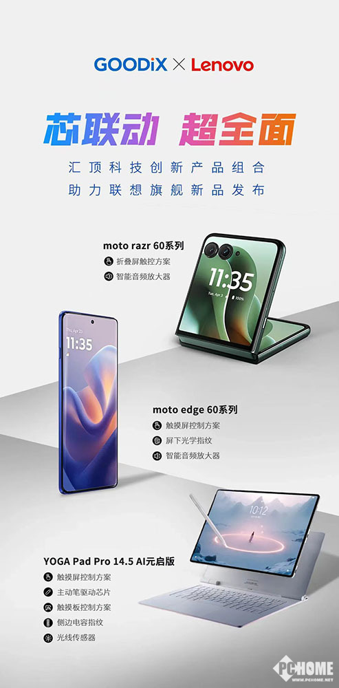 联想多款旗舰新品推出 汇顶方案助力体验升级(图1)
